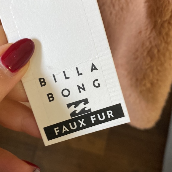 Billabong faux fur jacket. BNWT - Picture 5 of 9